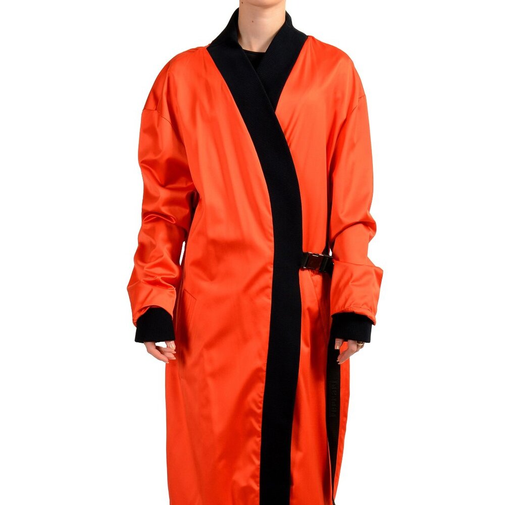 Scuderia Ferrari Women's "Art Deco Rubber Tire Satin Car" Coat US L IT 44